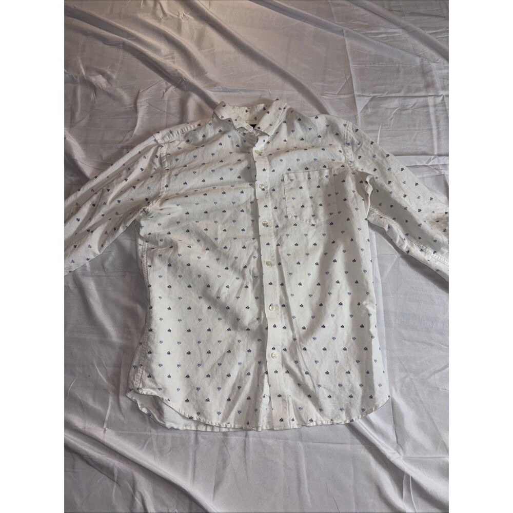 Banana Republic Long Sleeve White Buttoned Shirt Sz Slim Fit Large
